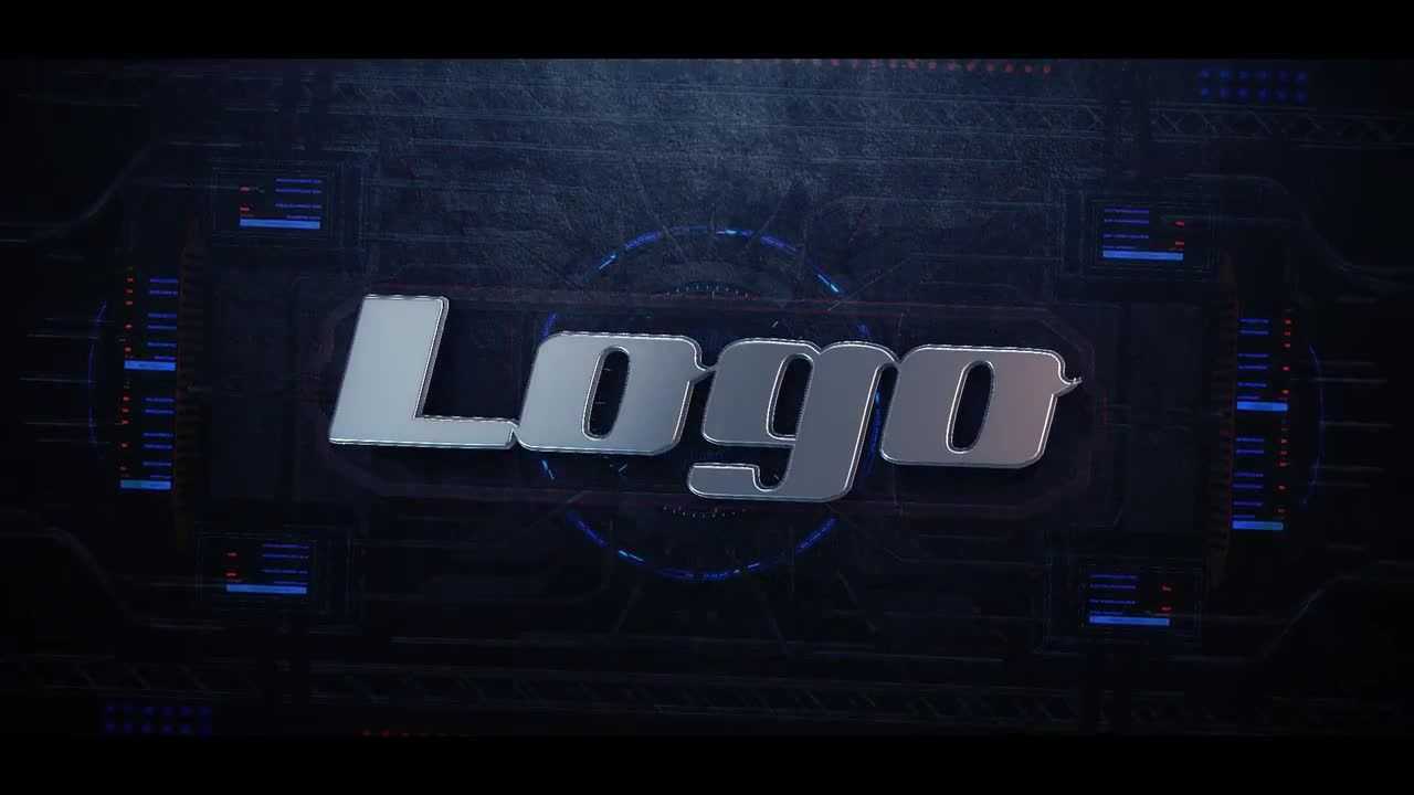 工业徽标动态动画素材库精选AE模板