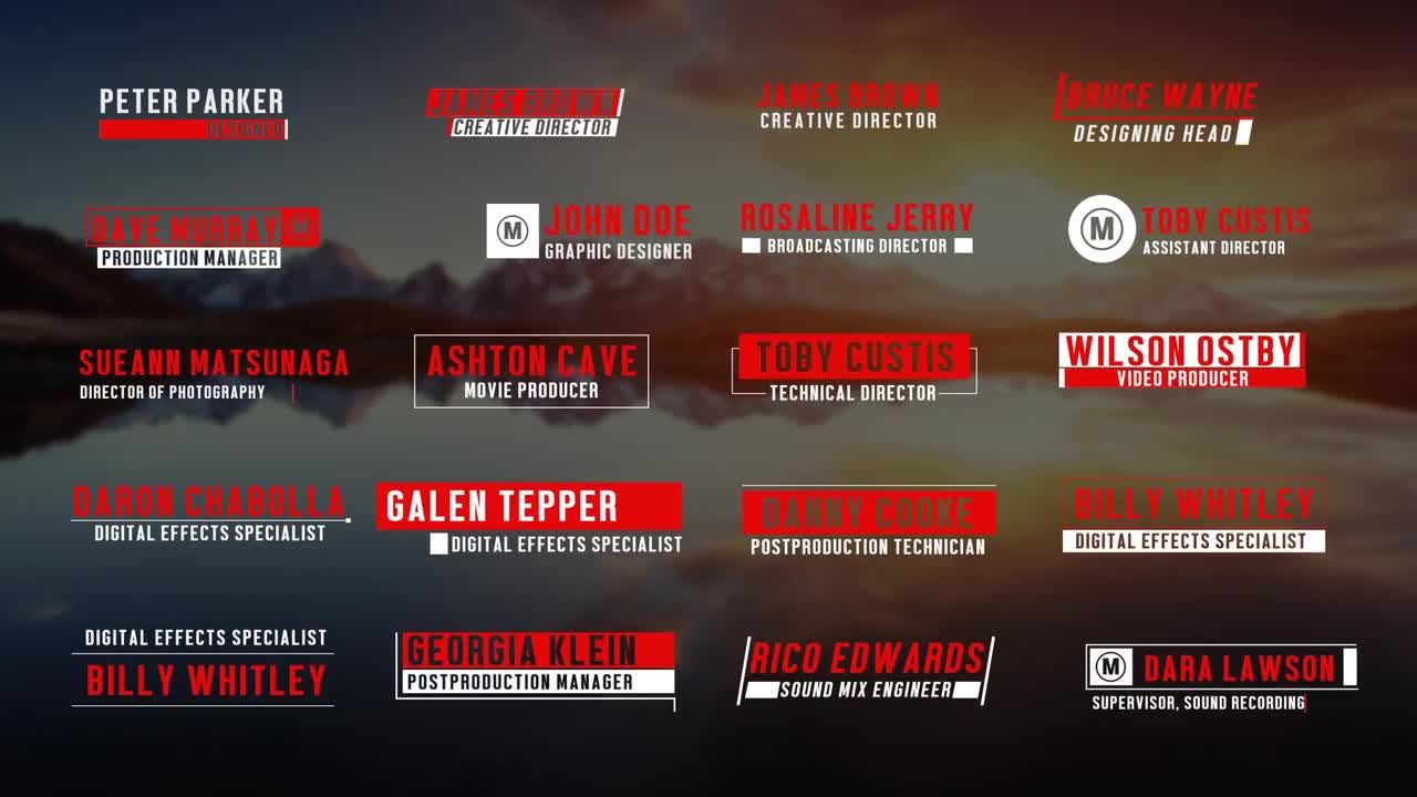 20简单下三分之一文本动画素材库精选AE模板