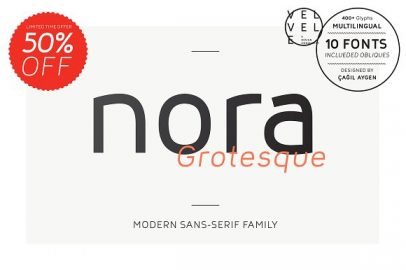 Nora Grotesque素材之家精选英文字体