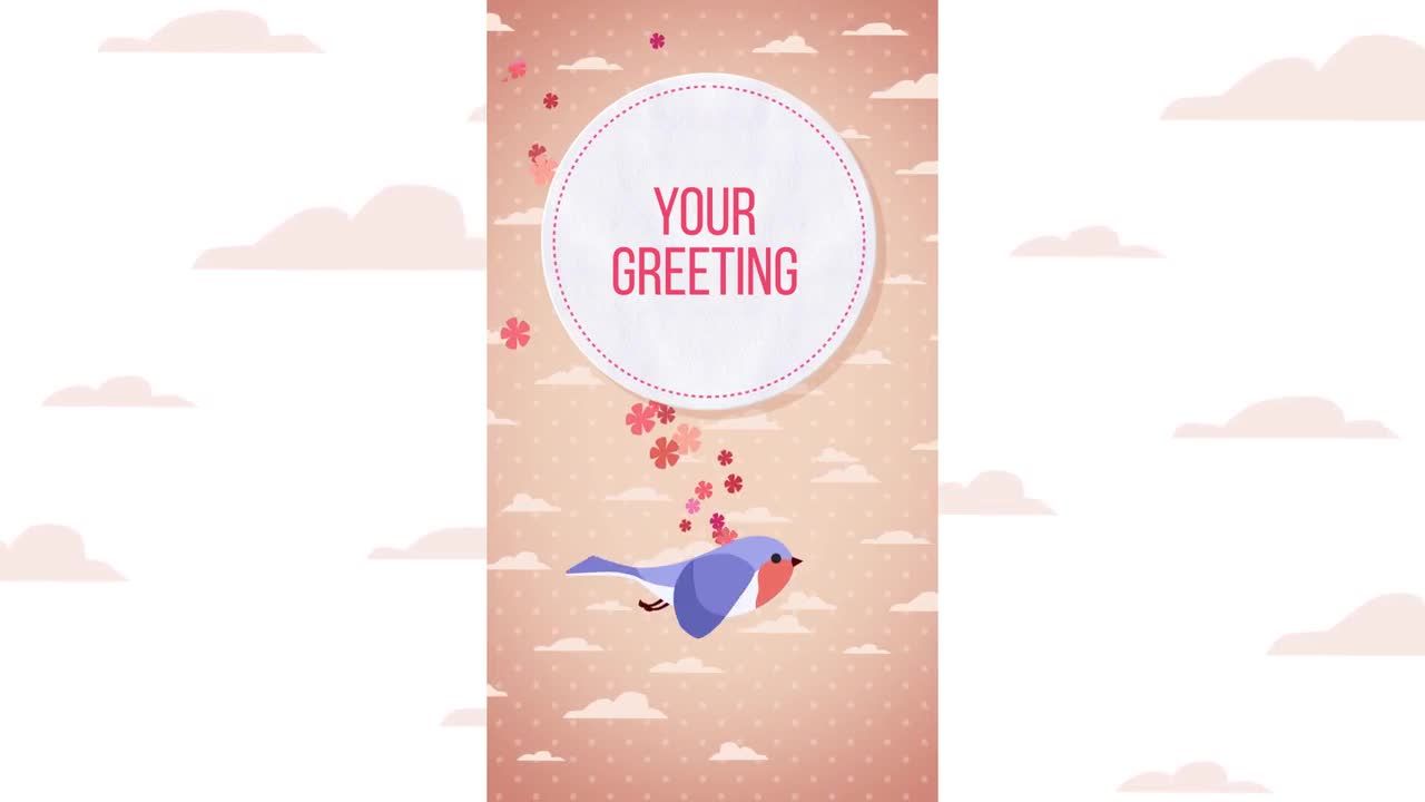 动画精美的节日贺卡动画素材库精选AE模板