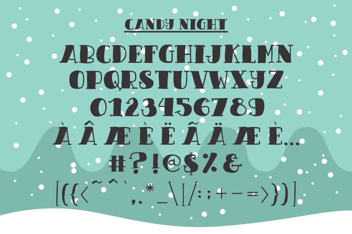 CANDY NIGHT FONT插图5