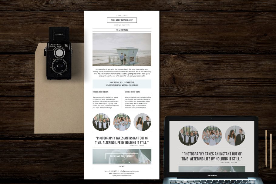 杂志风格订阅邮件模板素材库精选 Magazine Style Newsletter插图