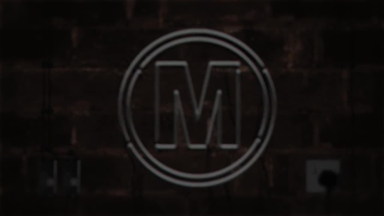 明亮且动态动画的霓虹灯徽标素材库精选AE模板