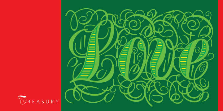 Treasury Pro Font素材之家精选英文字体