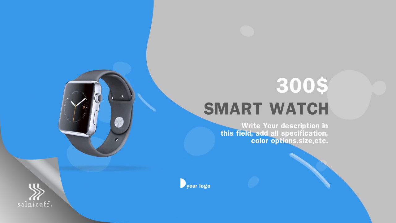 简洁的动态文本动画产品广告素材库精选AE模板