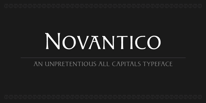 Novantico Font素材之家精选英文字体