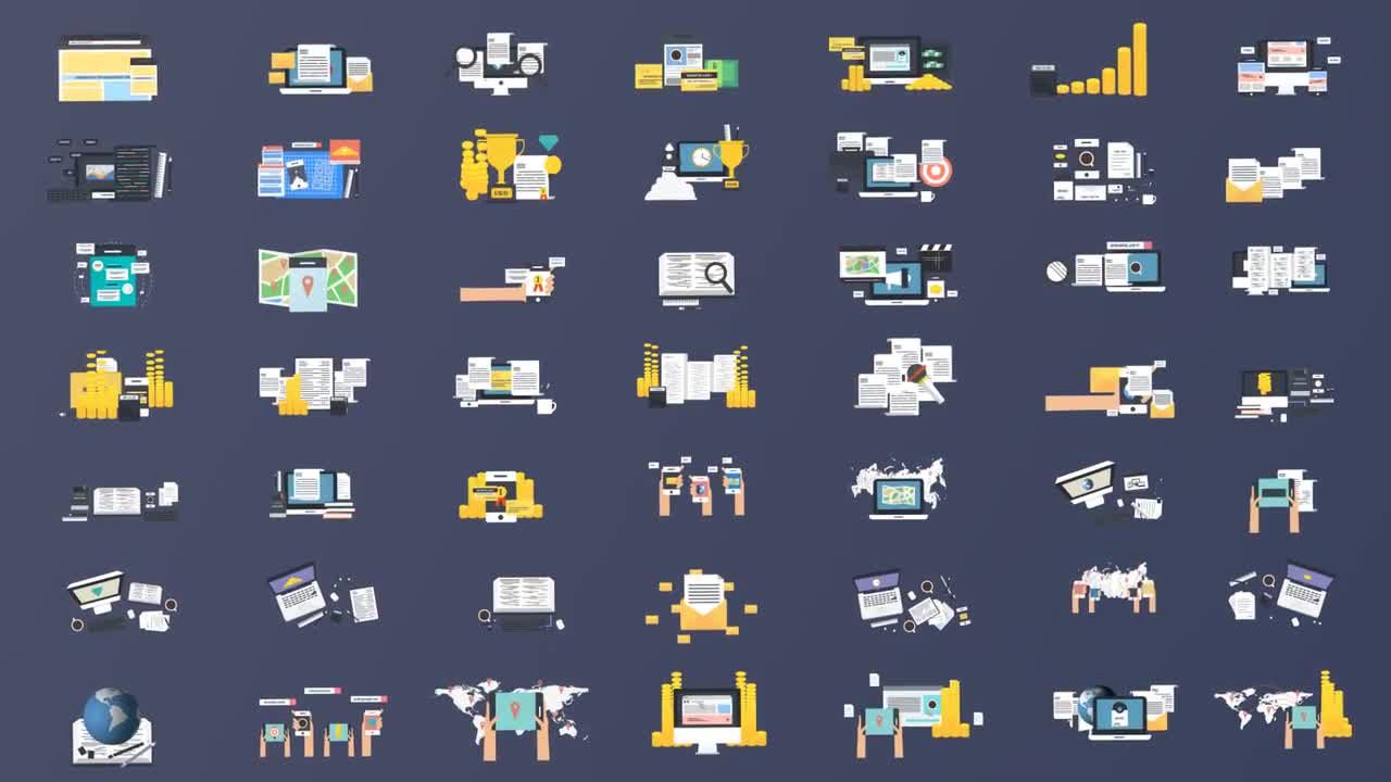 商业产品销售卡通动画展示ae模板