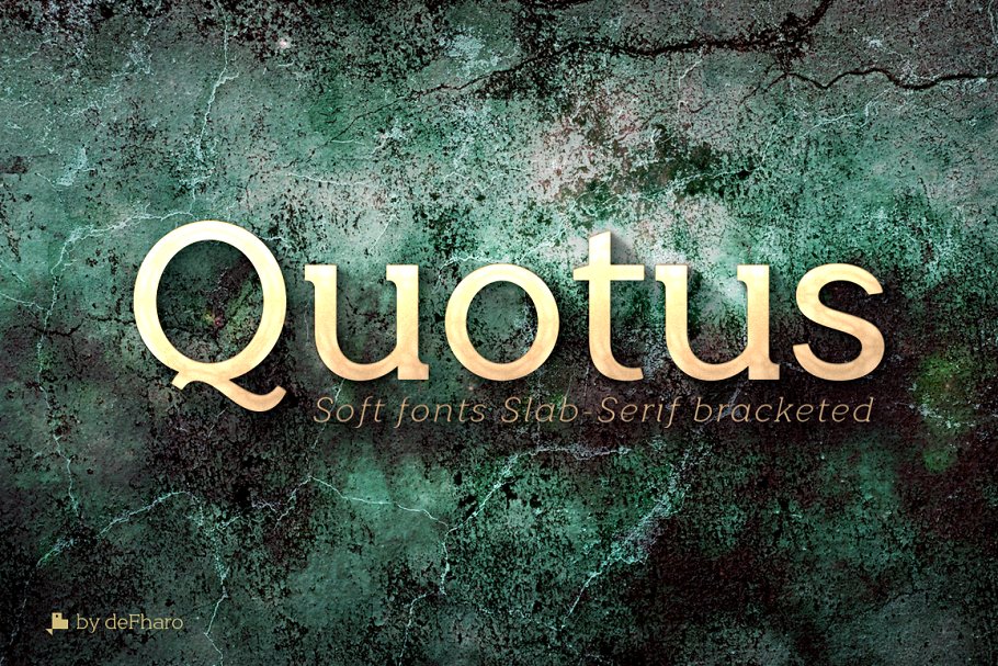 Quotus Slab Bracketed 8 Fonts素材之家精选英文字体