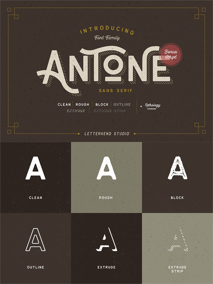 Antone DEMO font插图 Antone DEMO font插图