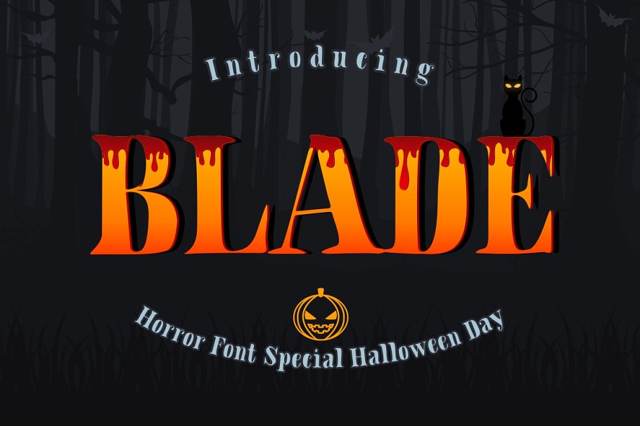 BLADE – Hallowen Font素材之家精选英文字体