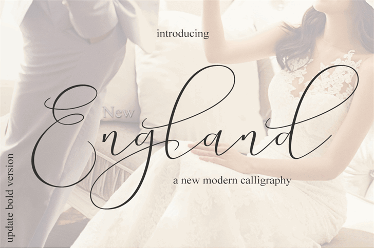 England Bold font插图