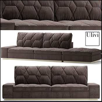 灰色组合沙发素材之家精选3D模型