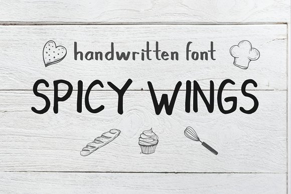 Spicy Wings Font素材之家精选英文字体