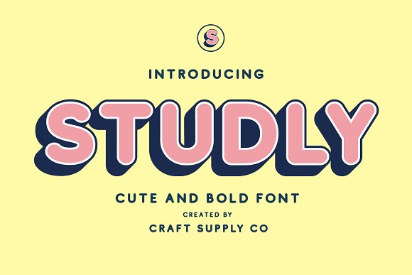Studly – Layered Font Family素材之家精选英文字体