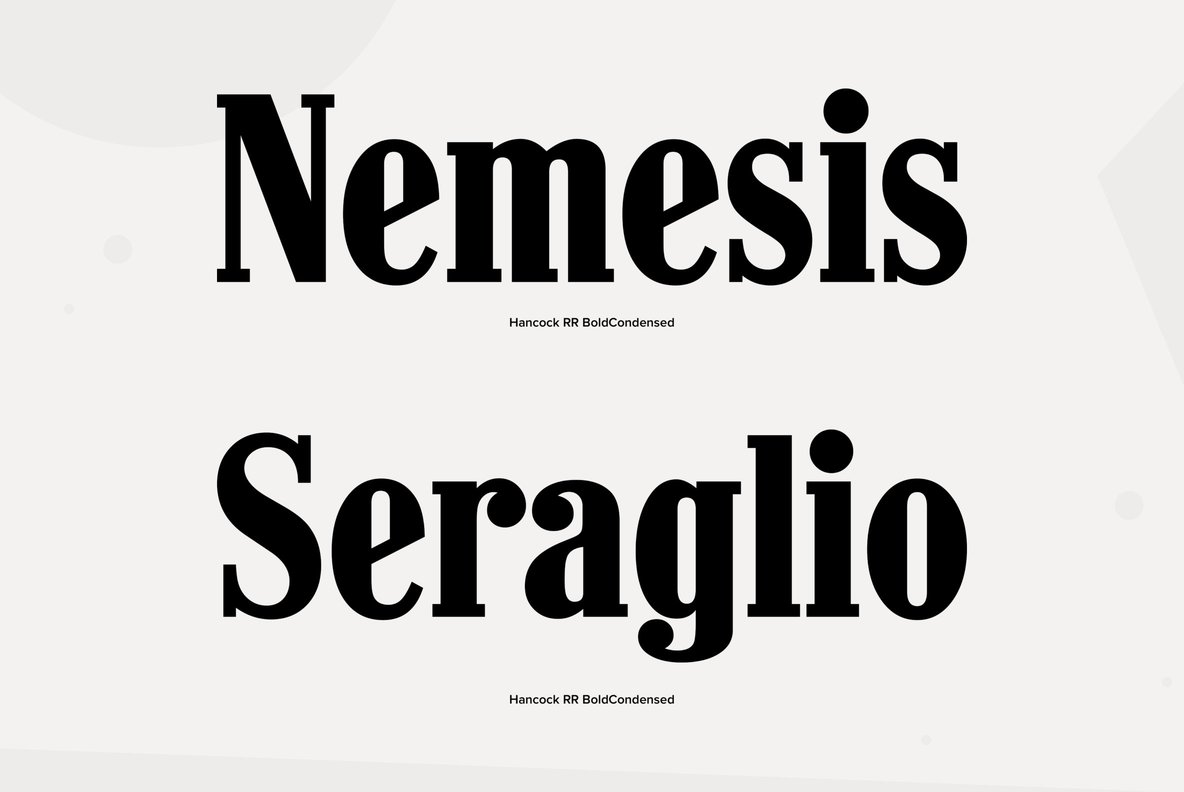 Hancock Bold Condensed Font插图6