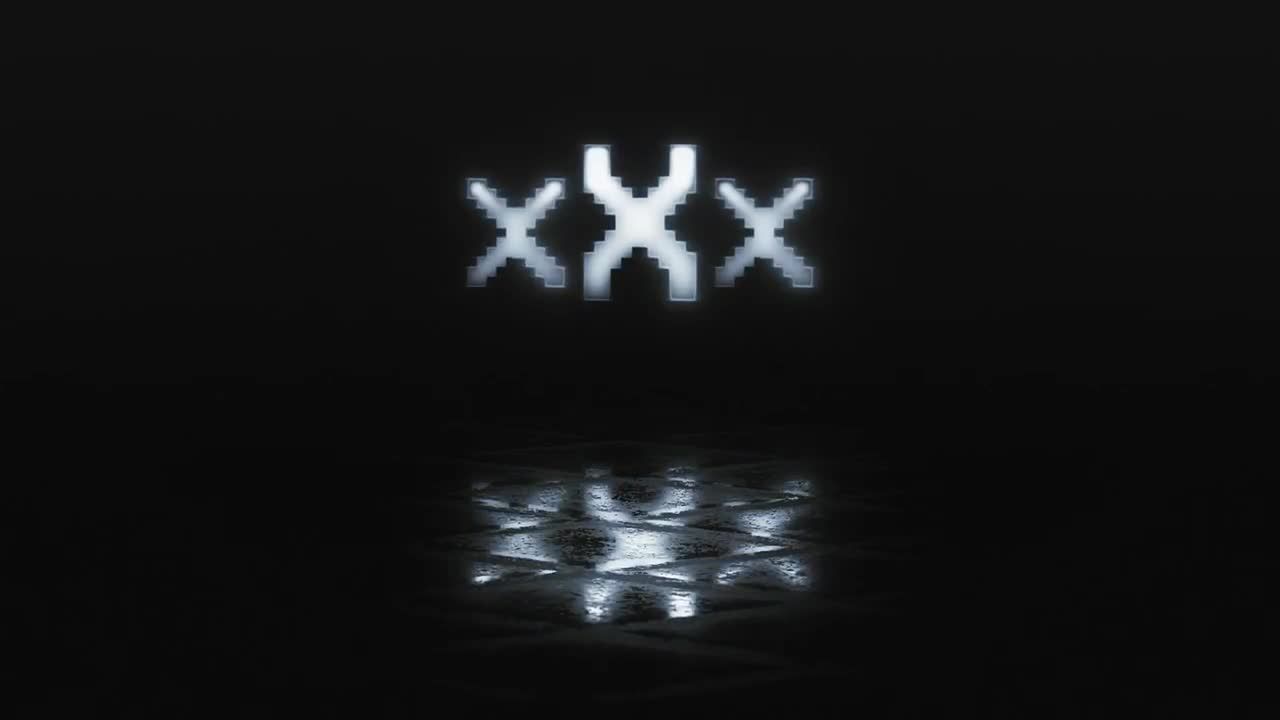 时尚优雅活力的霓虹灯发光笔触展示徽标素材库精选AE模板