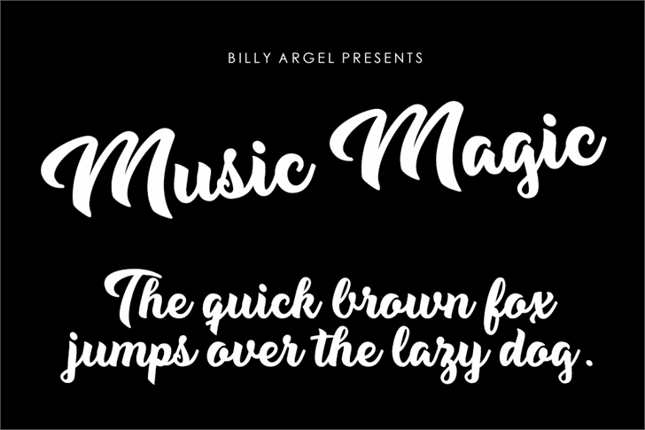 Music Magic Personal Use font插图 Music Magic Personal Use font插图