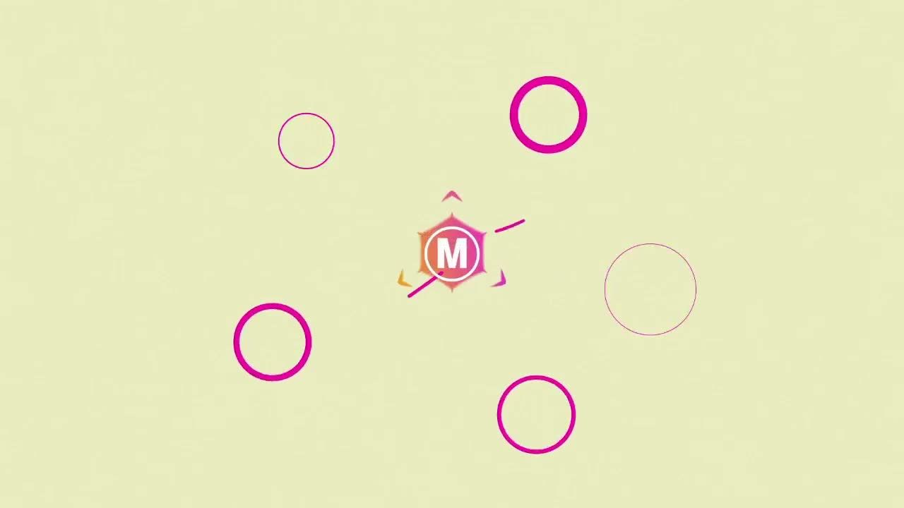 多彩的形状徽标显示素材库精选AE模板