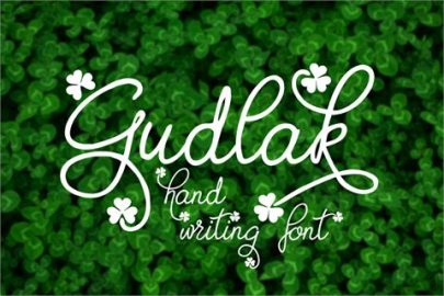 Gudlak font素材之家精选英文字体