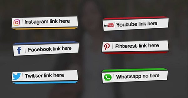 经典社交媒体盒子字幕标题素材库精选AE模板 Box Lower Thirds