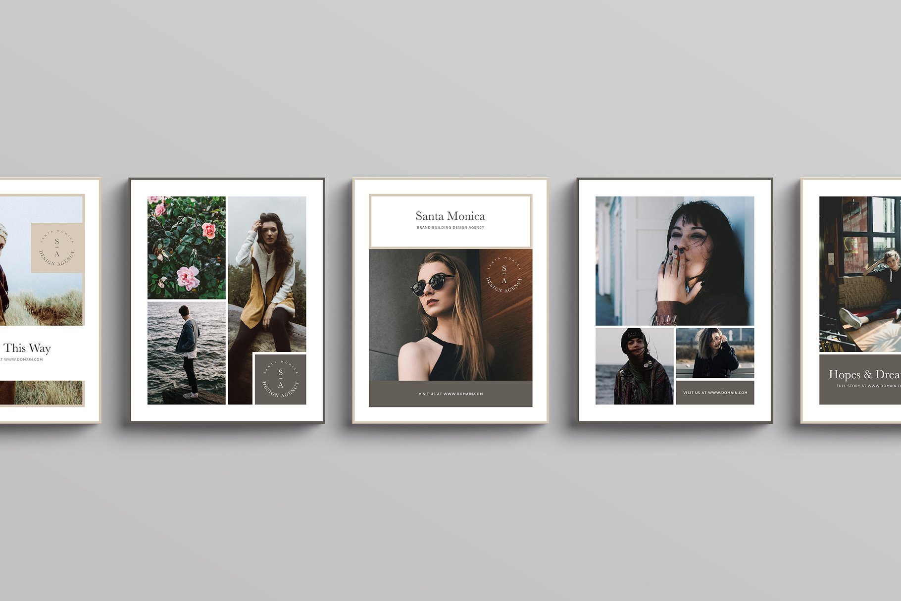 时尚主题社交媒体贴图模板素材库精选 Santa Monica Social Media Templates插图(2)