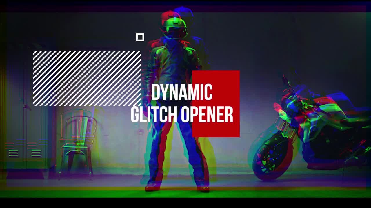 动态毛刺过渡效果素材库精选pr模板