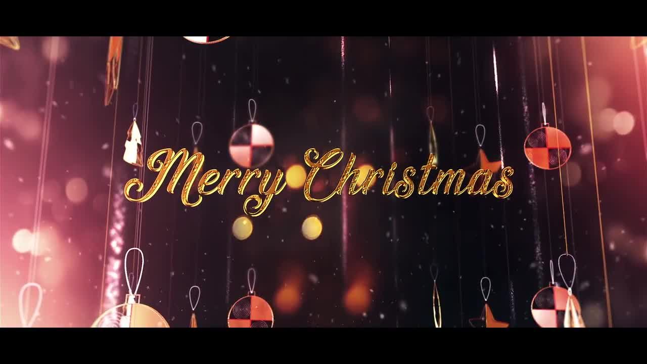 时尚明亮引人注目的圣诞节简介素材库精选AE模板