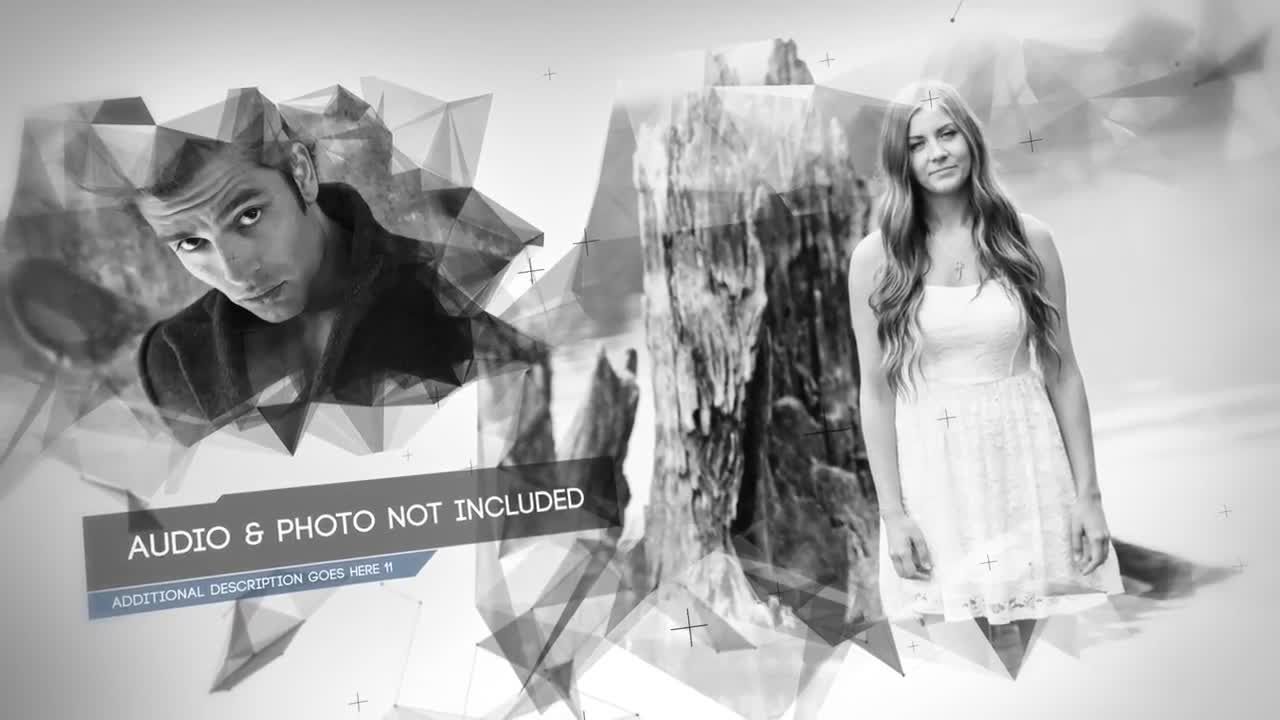 富有创意的毛刺logo动画展示素材库精选AE模板