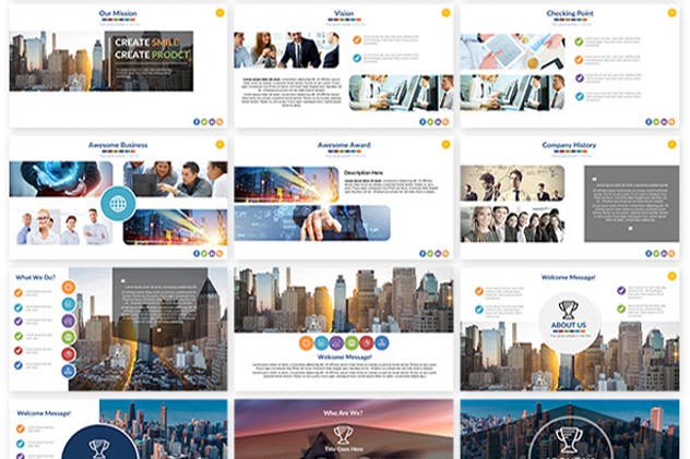 100,000+页面项目推介企业介绍PPT幻灯片模板合集v2 Powerpoint Presentation Template Update V.2插图(5)