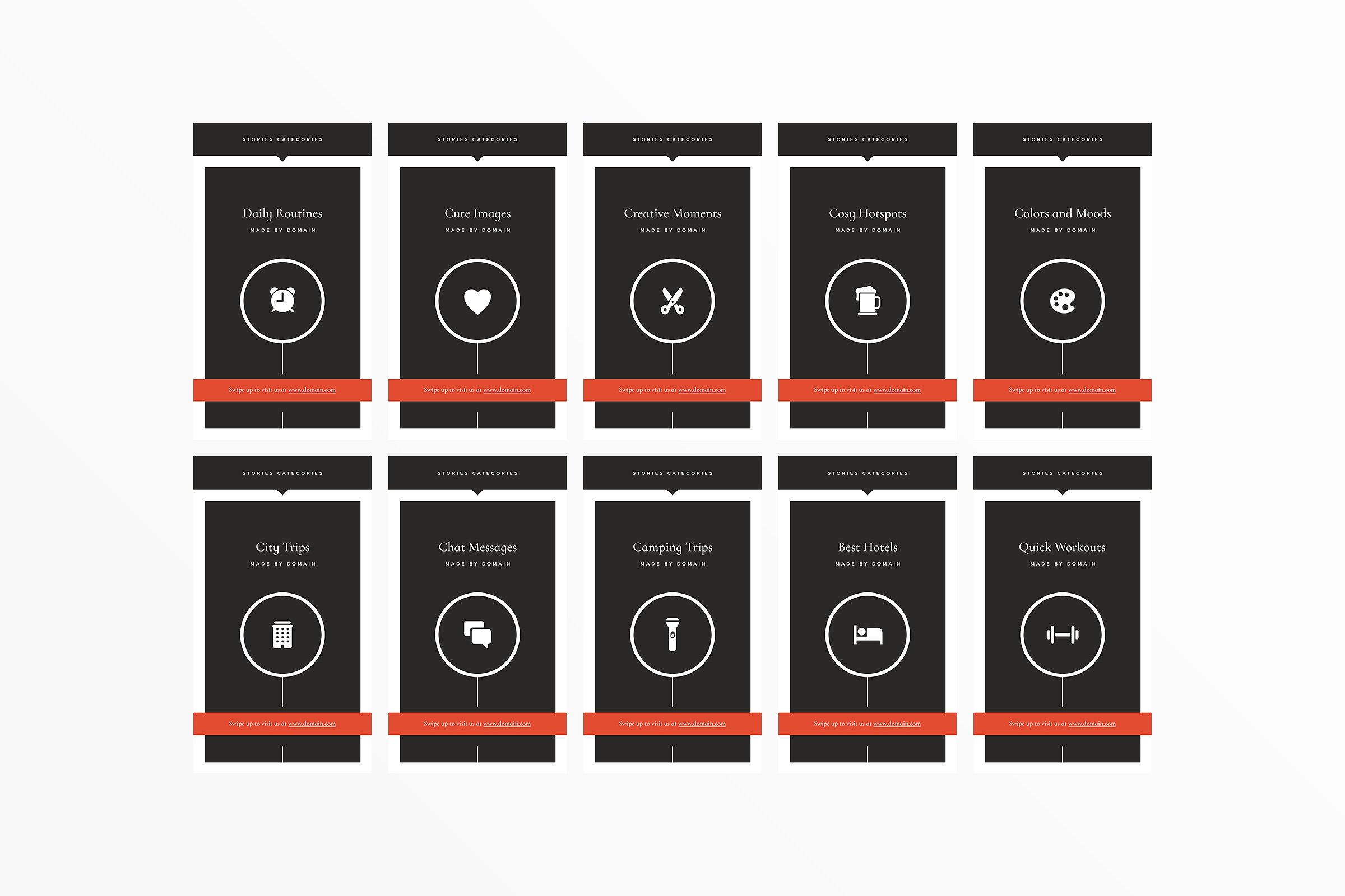 Ins社交电商热点贴图模板素材库精选 San Francisco Instagram Highlights插图(26)