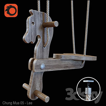 儿童玩具摇摇马木马素材之家精选3D模型
