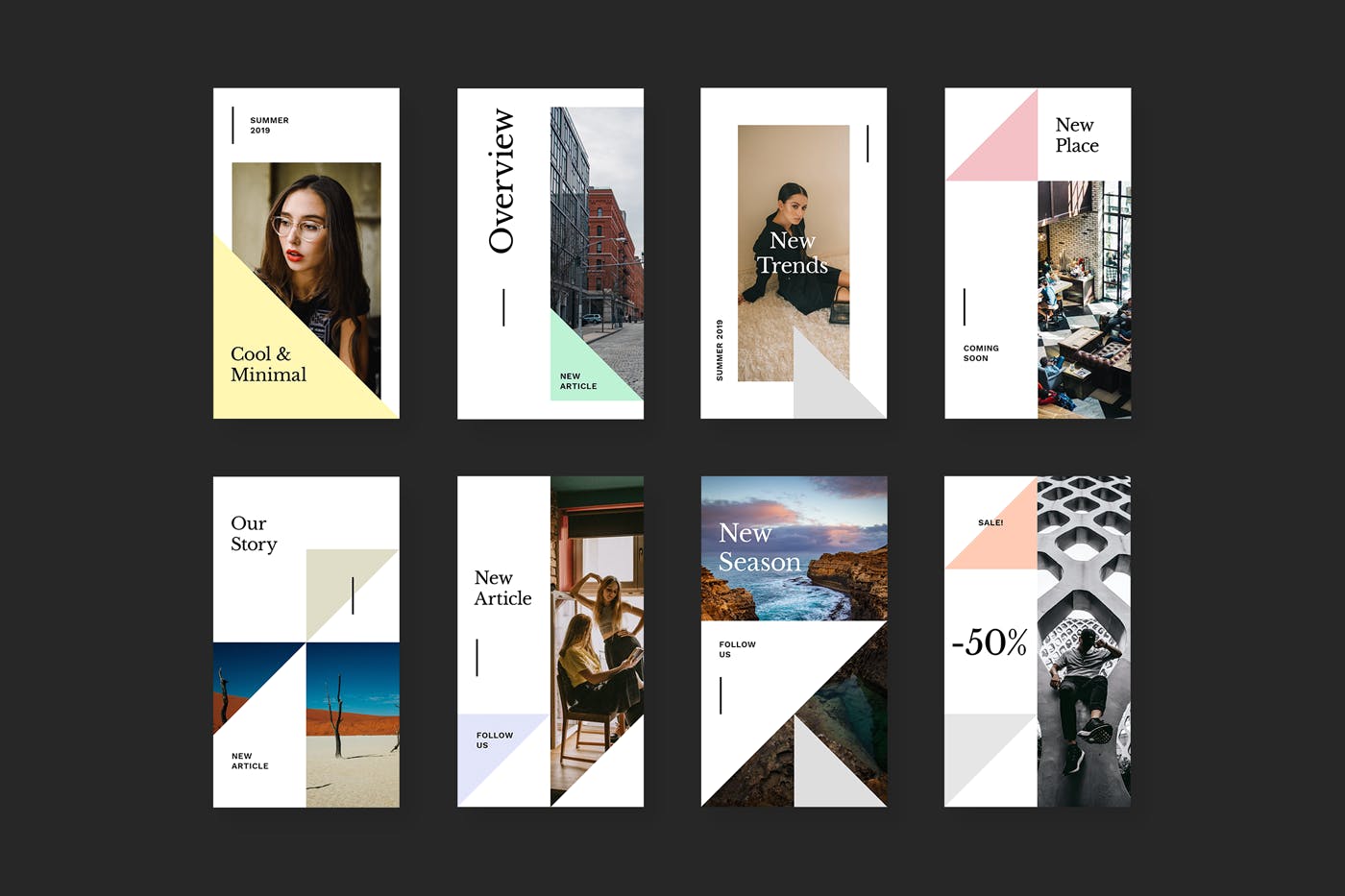 极简主义社交时尚Instagram品牌故事设计素材 Instagram Stories Kit (Vol.24)插图(1)