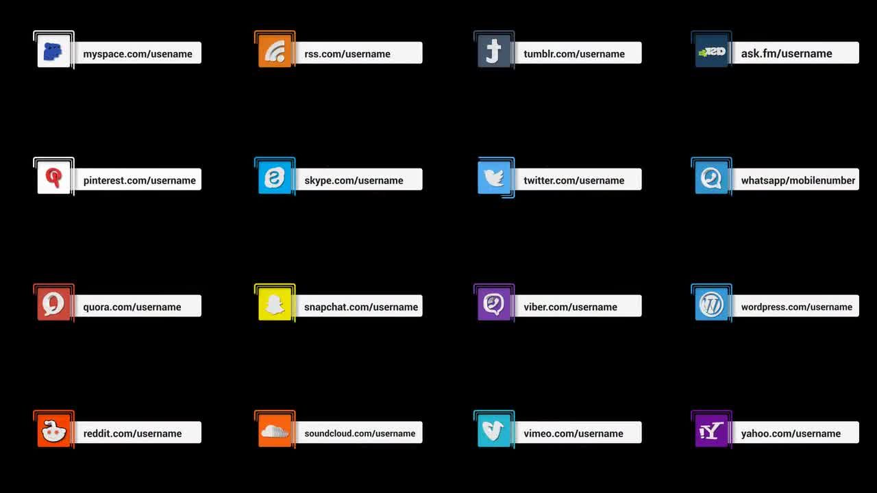 33个明亮清新时尚的社交媒体低三分之二标题文字素材库精选AE模板