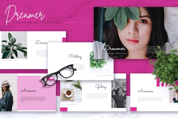 现代设计风格品牌策划PPT幻灯片模板 DREAMER – Powerpoint Template