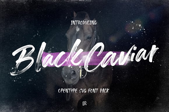 Black Caviar SVG Font插图