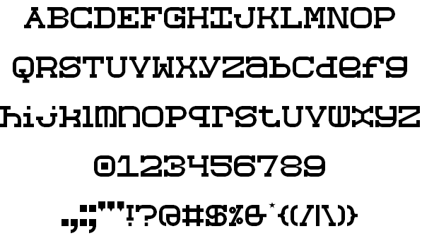 Slabberton font插图2