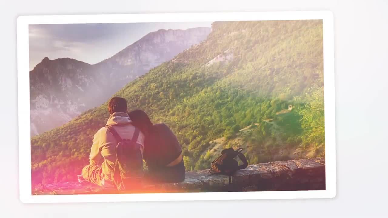 简约的家人朋友照片动画展示素材库精选PR模板