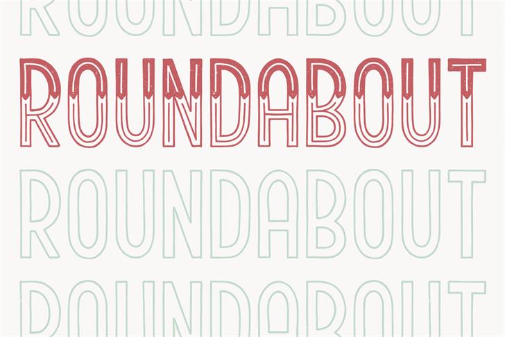 Roundabout font插图 Roundabout font插图