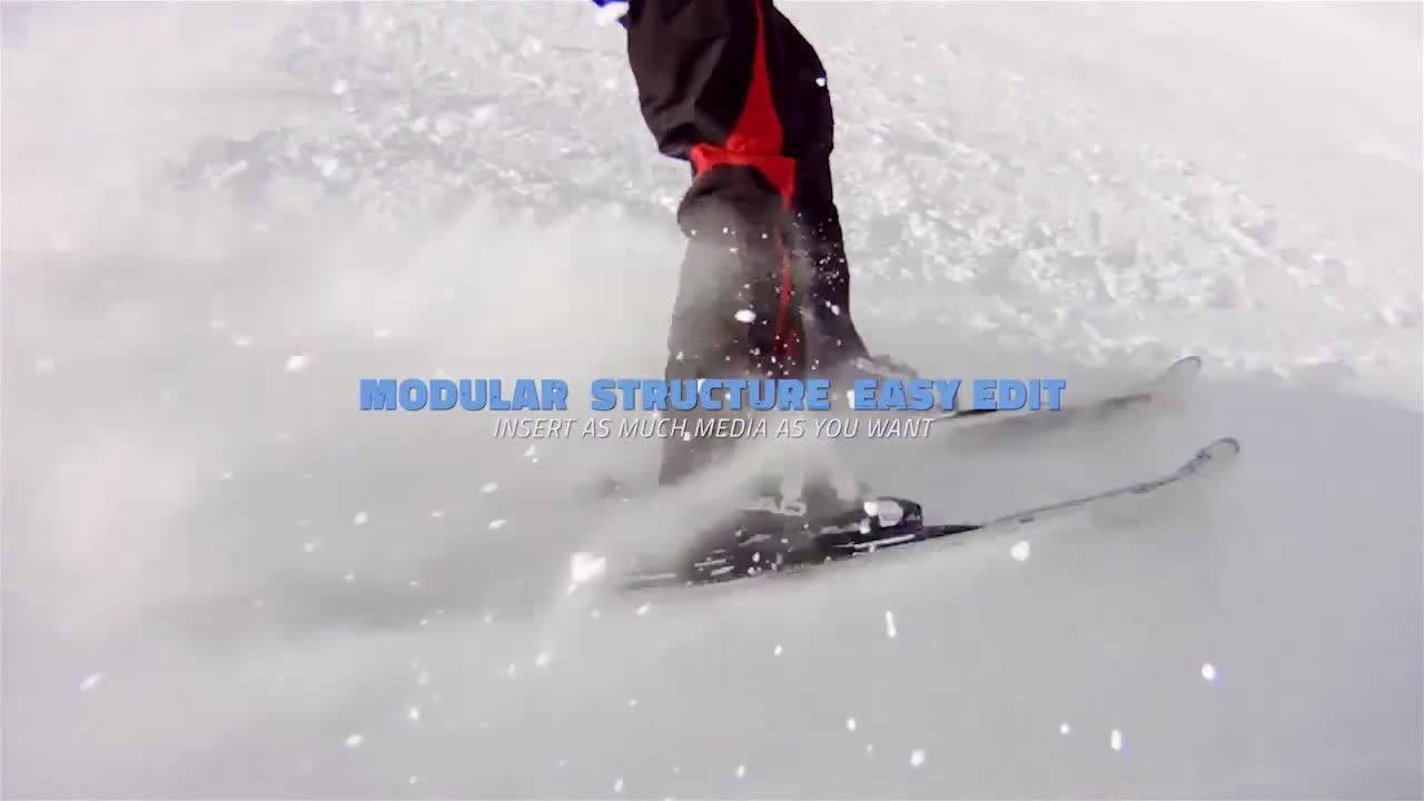 简洁生动活力的视频开场白素材库精选AE模板