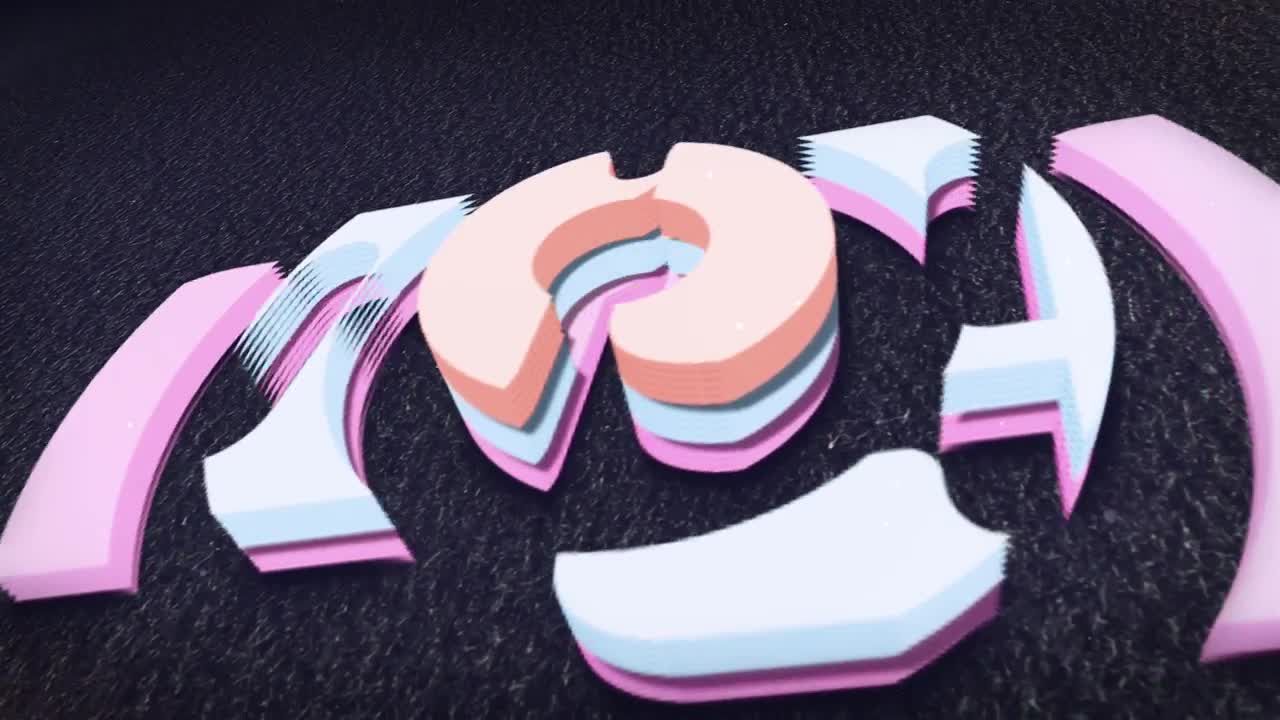 3D流体图标Ae模板