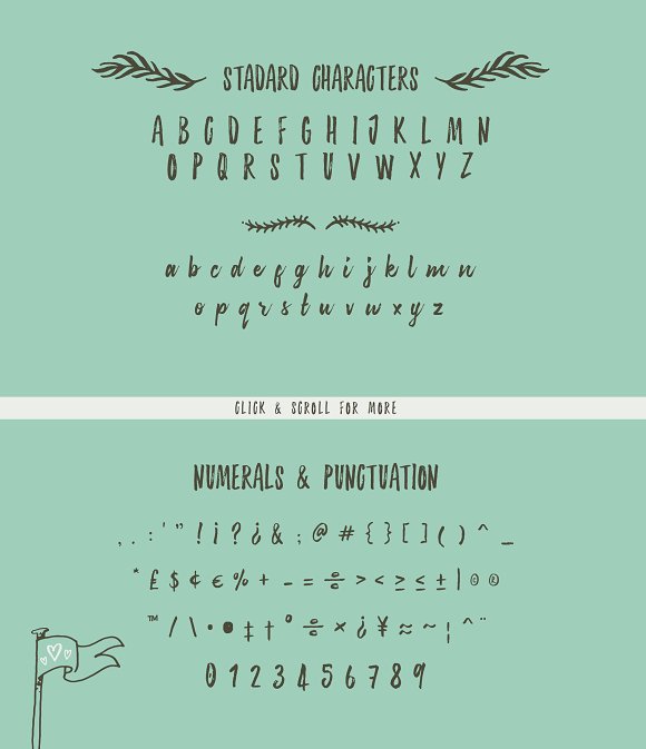 Sanderling Textured Font插图5