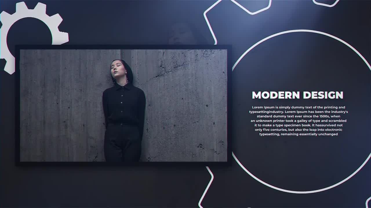 整洁动态的企业故事介绍素材库精选AE模板