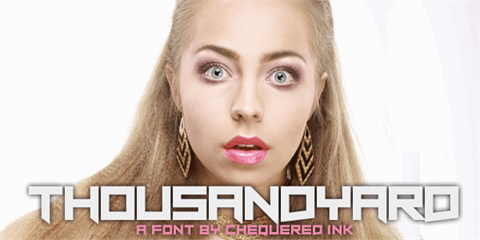 Thousandyard font素材之家精选英文字体