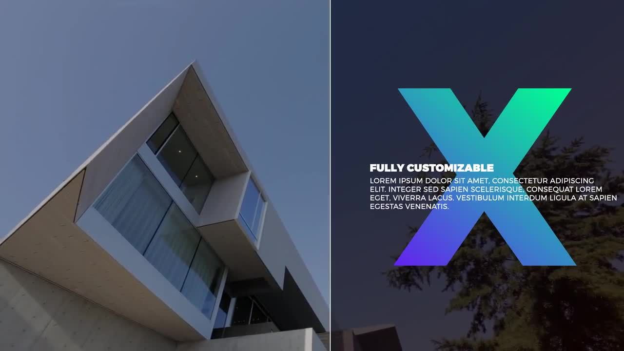 干净创意时尚全屏标题动画和低三分之一动画素材库精选AE模板