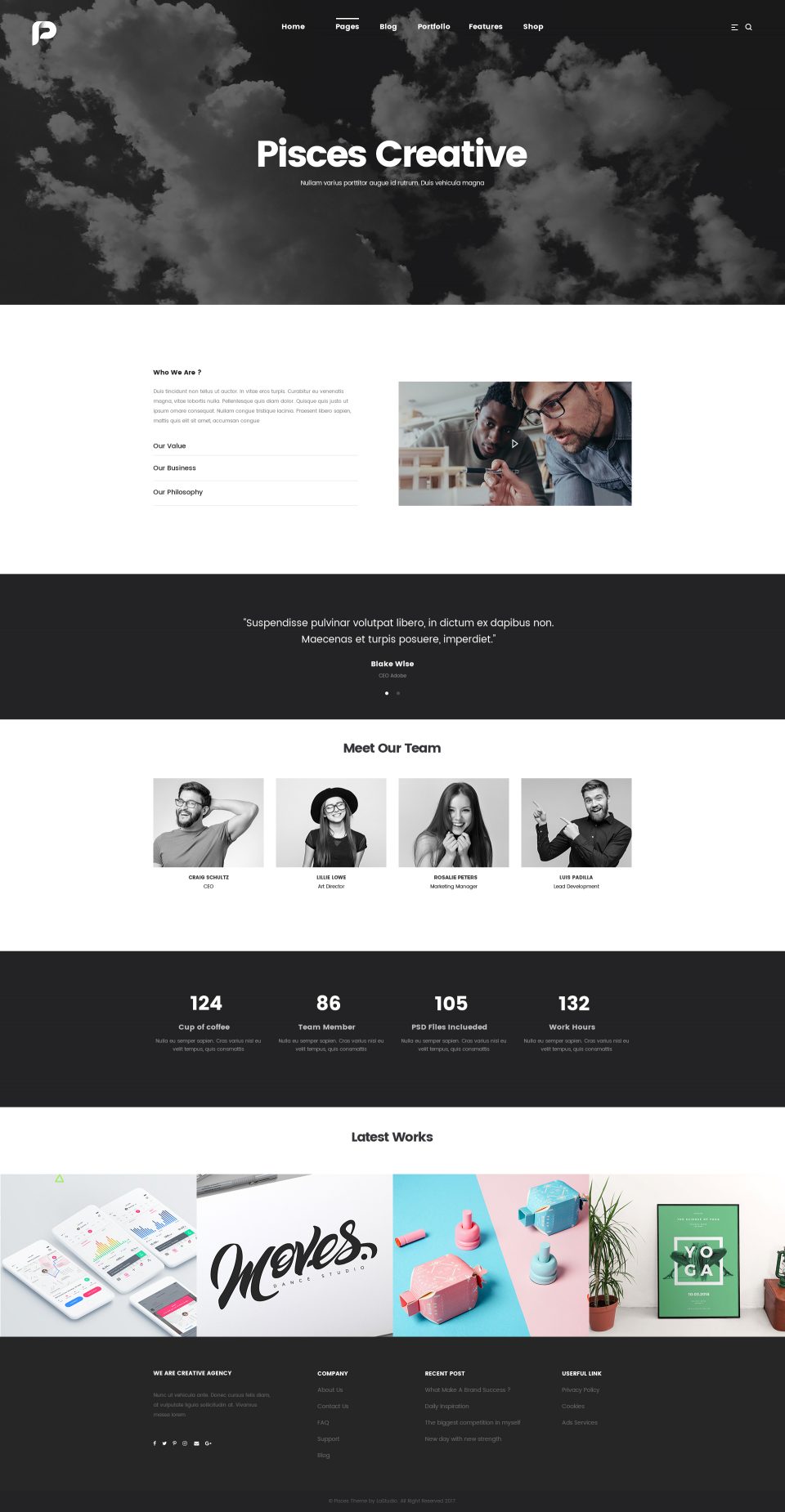 高质量网站全套 PSD 模板素材库精选 Pisces-Multi Concept PSD Template插图(25)