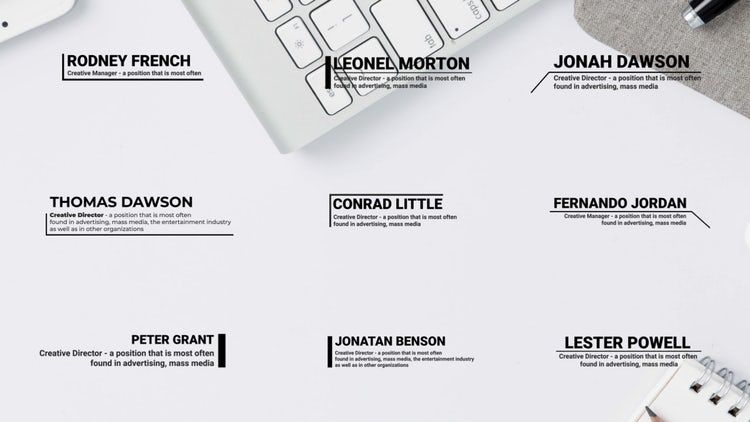 较低三分之二动态动画ae模板