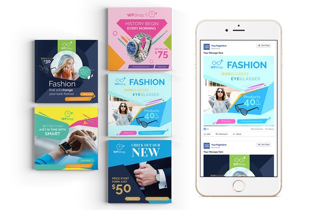 20款Facebook文章Banner贴图广告模板 20 Facebook Post Banner – Products插图(6)