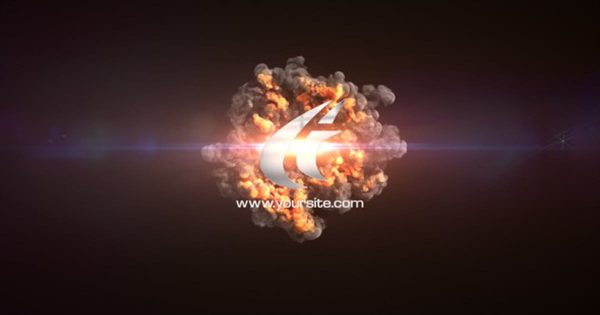 Logo设计展示快速爆炸特效素材库精选AE模板 Quick Explosion Sting