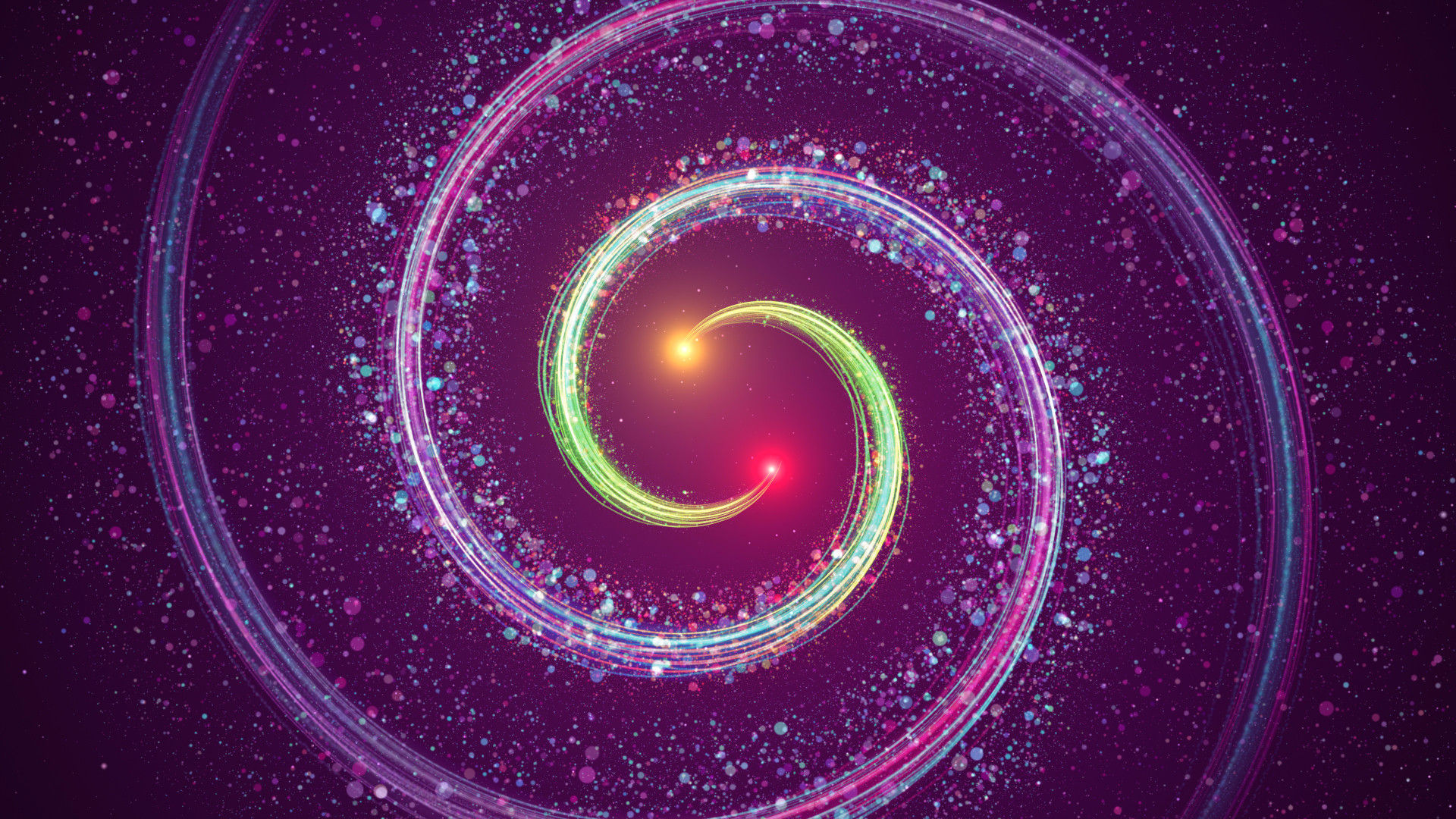 彩色颗粒动态动画素材库精选AE模板