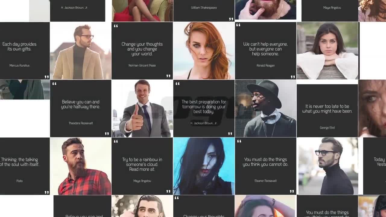 创意文本照片动态展示素材库精选AE模板